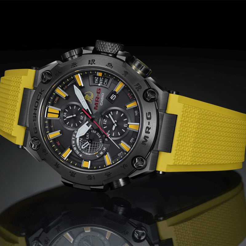 Sports Quartz Shockproof Mens Digital Black/Yellow Watches MRG