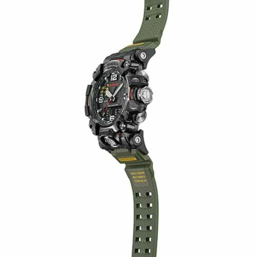 BLACK GREEN RESIN STRAP MEN'S WATCH